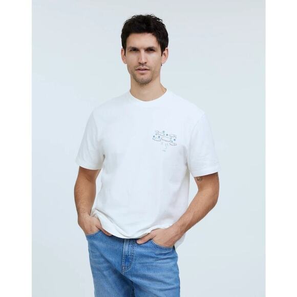 NWT Madewell x Mark Neeley Graphic Tee White Size Small - Picture 1 of 6